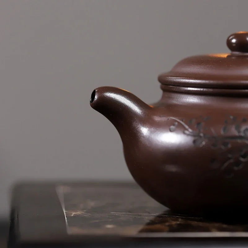 Yixing Zisha Teapot [Frangrant Fanggu] (Zi Ni - 260ml)