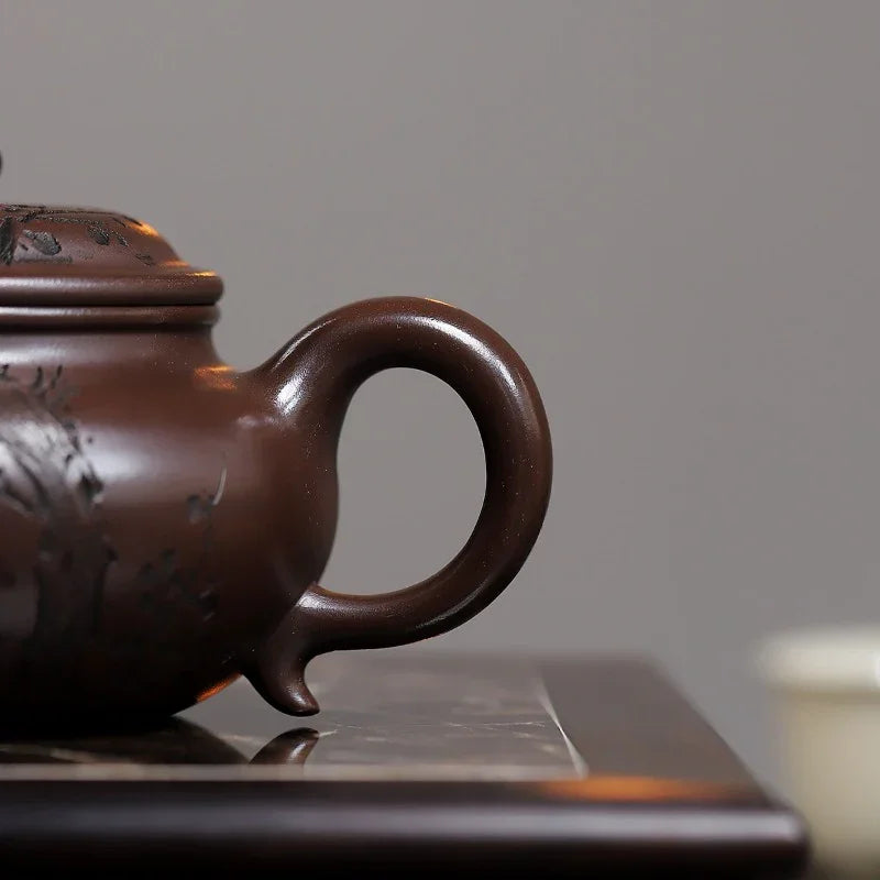 Yixing Zisha Teapot [Frangrant Fanggu] (Zi Ni - 260ml)