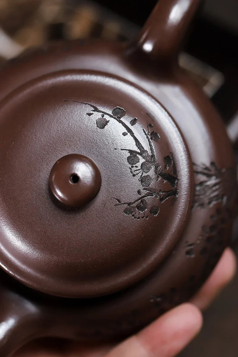 Yixing Zisha Teapot [Frangrant Fanggu] (Zi Ni - 260ml)