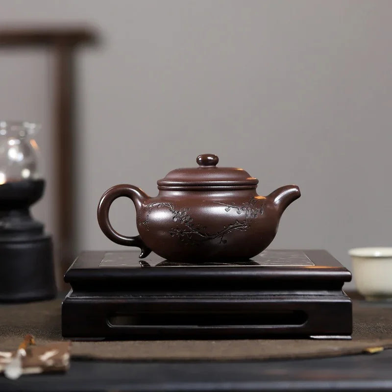 Yixing Zisha Teapot [Frangrant Fanggu] (Zi Ni - 260ml)