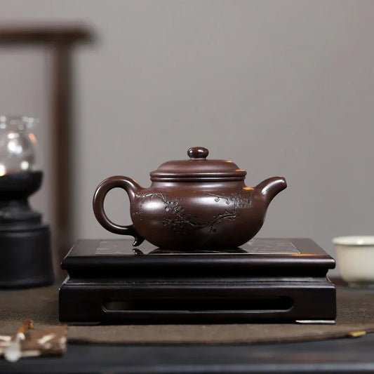 Yixing Zisha Teapot [Frangrant Fanggu] (Zi Ni - 260ml)