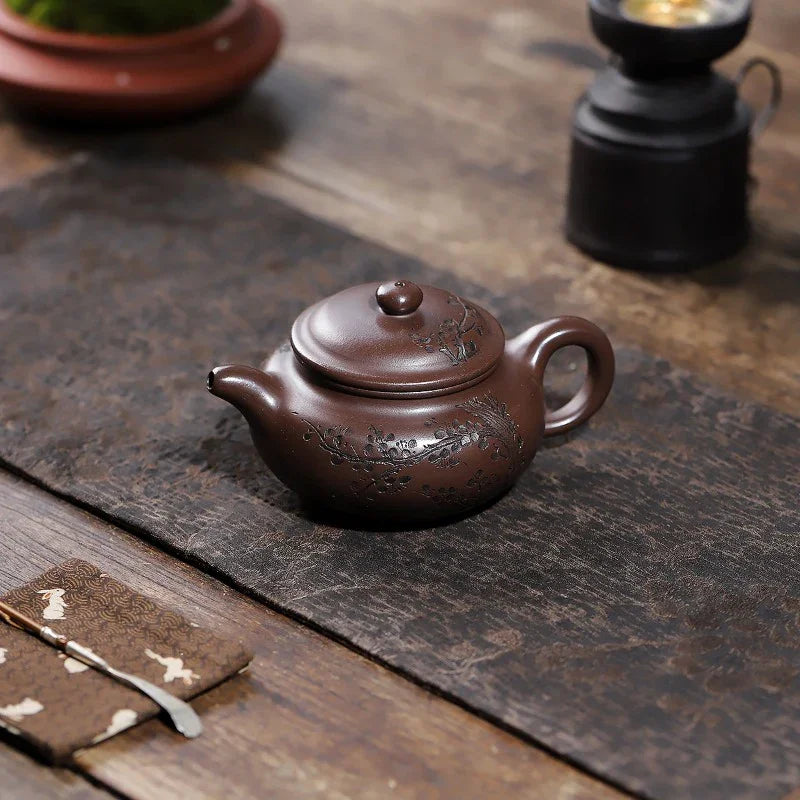 Yixing Zisha Teapot [Frangrant Fanggu] (Zi Ni - 260ml)