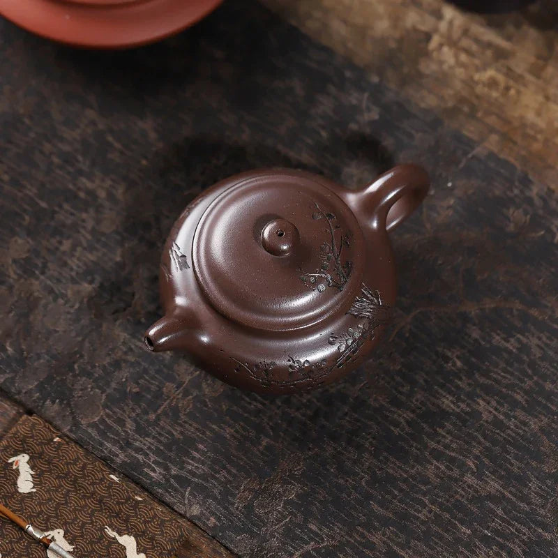 Yixing Zisha Teapot [Frangrant Fanggu] (Zi Ni - 260ml)