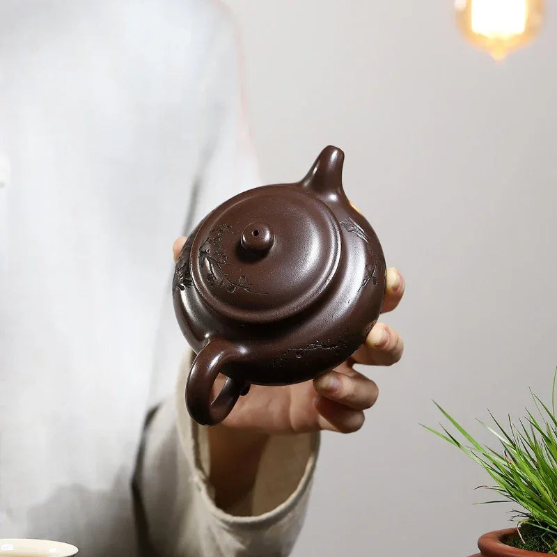 Yixing Zisha Teapot [Frangrant Fanggu] (Zi Ni - 260ml)