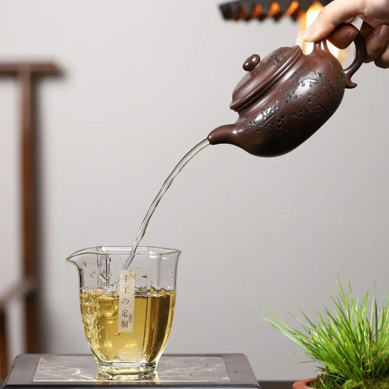 Yixing Zisha Teapot [Frangrant Fanggu] (Zi Ni - 260ml)