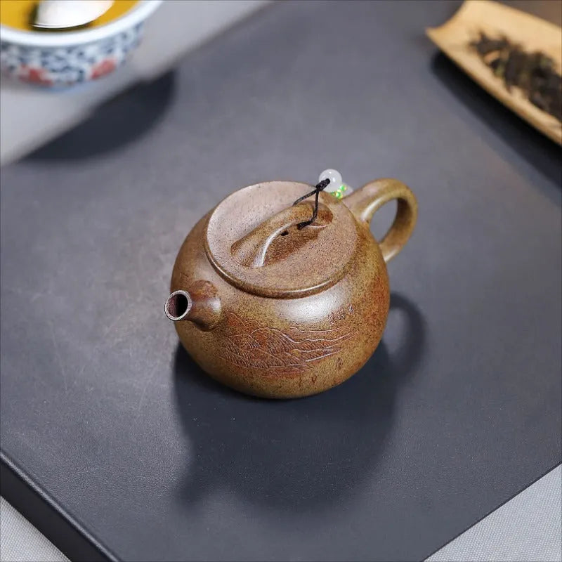 Yixing Zisha Teapot [Fu Yuan] (Duan Ni Firewood Firing - 180ml) - YIQIN TEA HOUSE | yiqinteahouse.com | <200ml, teapot, teaware, zisha teapot