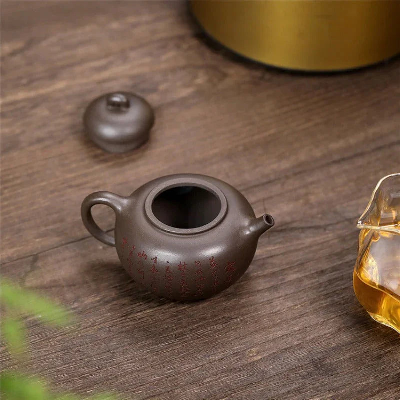 Yixing Zisha Teapot [Green Bamboo] (Qinghui Duan - 180ml) - YIQIN TEA HOUSE | yiqinteahouse.com | <200ml, teapot, teaware, zisha teapot