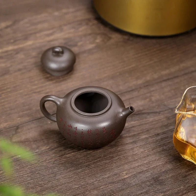 Yixing Zisha Teapot [Green Bamboo] (Qinghui Duan - 180ml) - YIQIN TEA HOUSE | yiqinteahouse.com | <200ml, teapot, teaware, zisha teapot