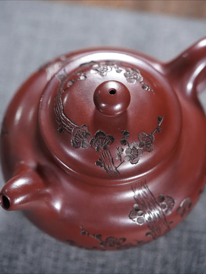 Yixing Zisha Teapot [Gu Yun Lotus Seed] (Long Xue Sha - 420ml) - YIQIN TEA HOUSE | yiqinteahouse.com | >300ml, teapot, teaware, zisha teapot