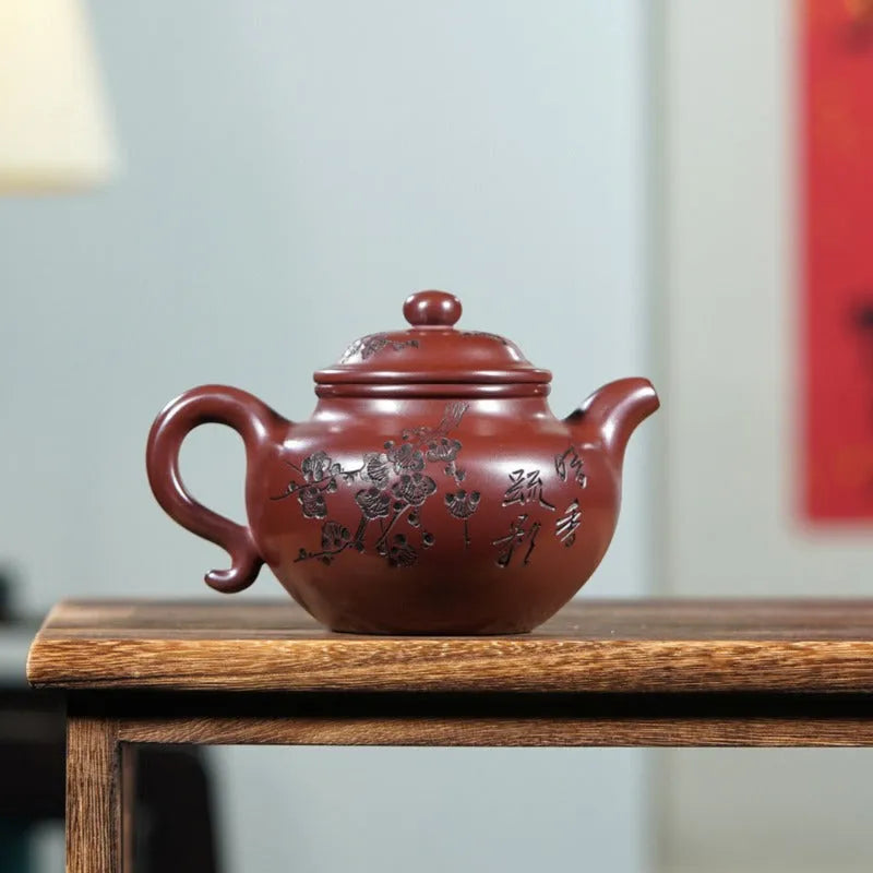 Yixing Zisha Teapot [Gu Yun Lotus Seed] (Long Xue Sha - 420ml) - YIQIN TEA HOUSE | yiqinteahouse.com | >300ml, teapot, teaware, zisha teapot