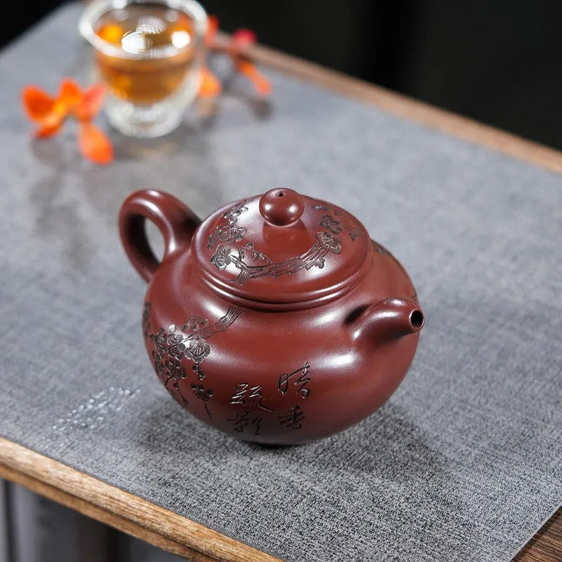 Yixing Zisha Teapot [Gu Yun Lotus Seed] (Long Xue Sha - 420ml) - YIQIN TEA HOUSE | yiqinteahouse.com | >300ml, teapot, teaware, zisha teapot