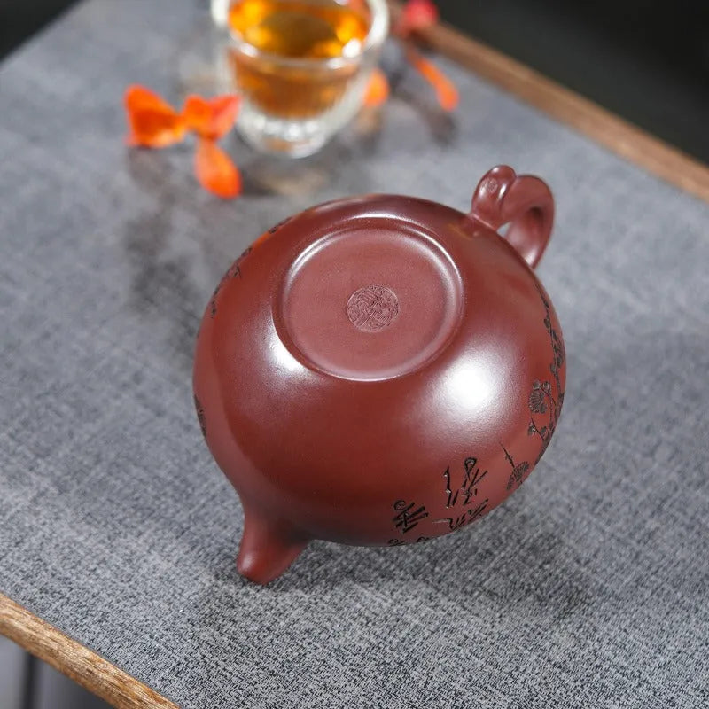 Yixing Zisha Teapot [Gu Yun Lotus Seed] (Long Xue Sha - 420ml) - YIQIN TEA HOUSE | yiqinteahouse.com | >300ml, teapot, teaware, zisha teapot