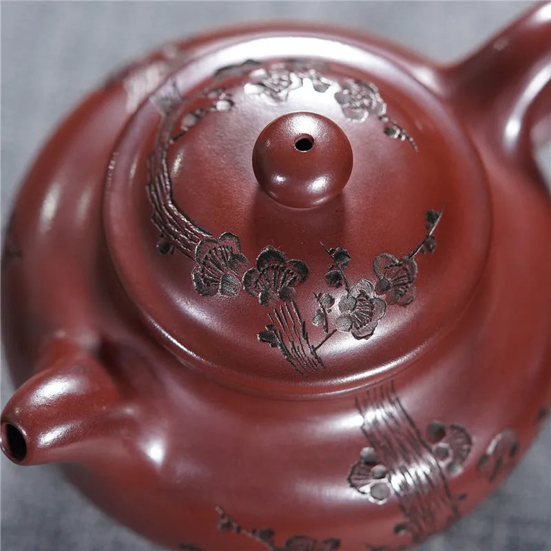 Yixing Zisha Teapot [Gu Yun Lotus Seed] (Long Xue Sha - 420ml) - YIQIN TEA HOUSE | yiqinteahouse.com | >300ml, teapot, teaware, zisha teapot