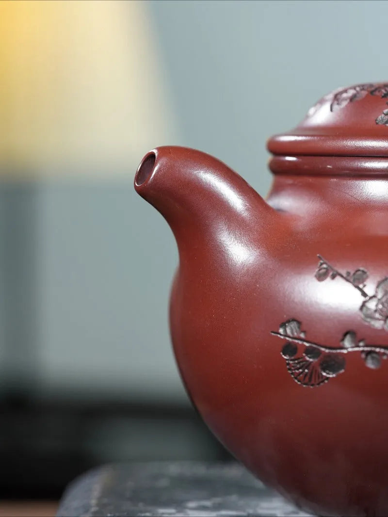 Yixing Zisha Teapot [Gu Yun Lotus Seed] (Long Xue Sha - 420ml) - YIQIN TEA HOUSE | yiqinteahouse.com | >300ml, teapot, teaware, zisha teapot