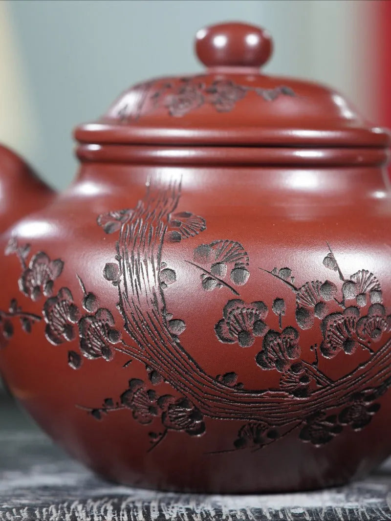 Yixing Zisha Teapot [Gu Yun Lotus Seed] (Long Xue Sha - 420ml) - YIQIN TEA HOUSE | yiqinteahouse.com | >300ml, teapot, teaware, zisha teapot