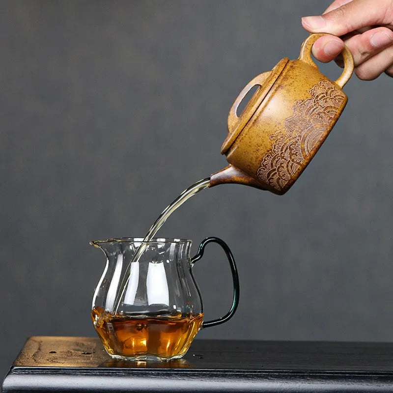 Yixing Zisha Teapot [Guan Canghai Hanwa] (High Temperature Duan Ni - 250ml) - YIQIN TEA HOUSE | yiqinteahouse.com | 200-300ml, new arrival, teapot, teaware, zisha teapot