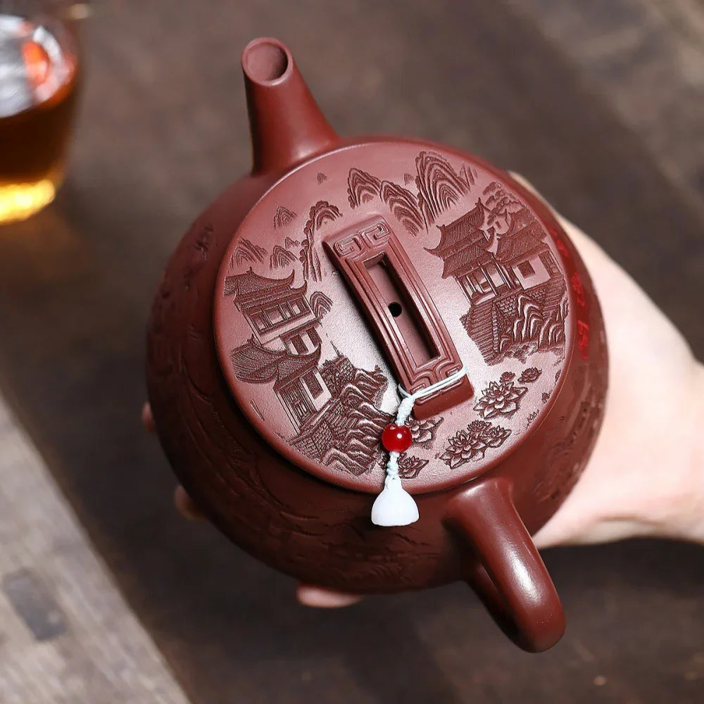 yixing-zisha-teapot-guan-jing-hanwa-hong-pi-long-640ml-yiqin-tea-house-yiqinteahouse-com-6 - YIQIN TEA HOUSE 一沁茶舍 yiqinteahouse.com