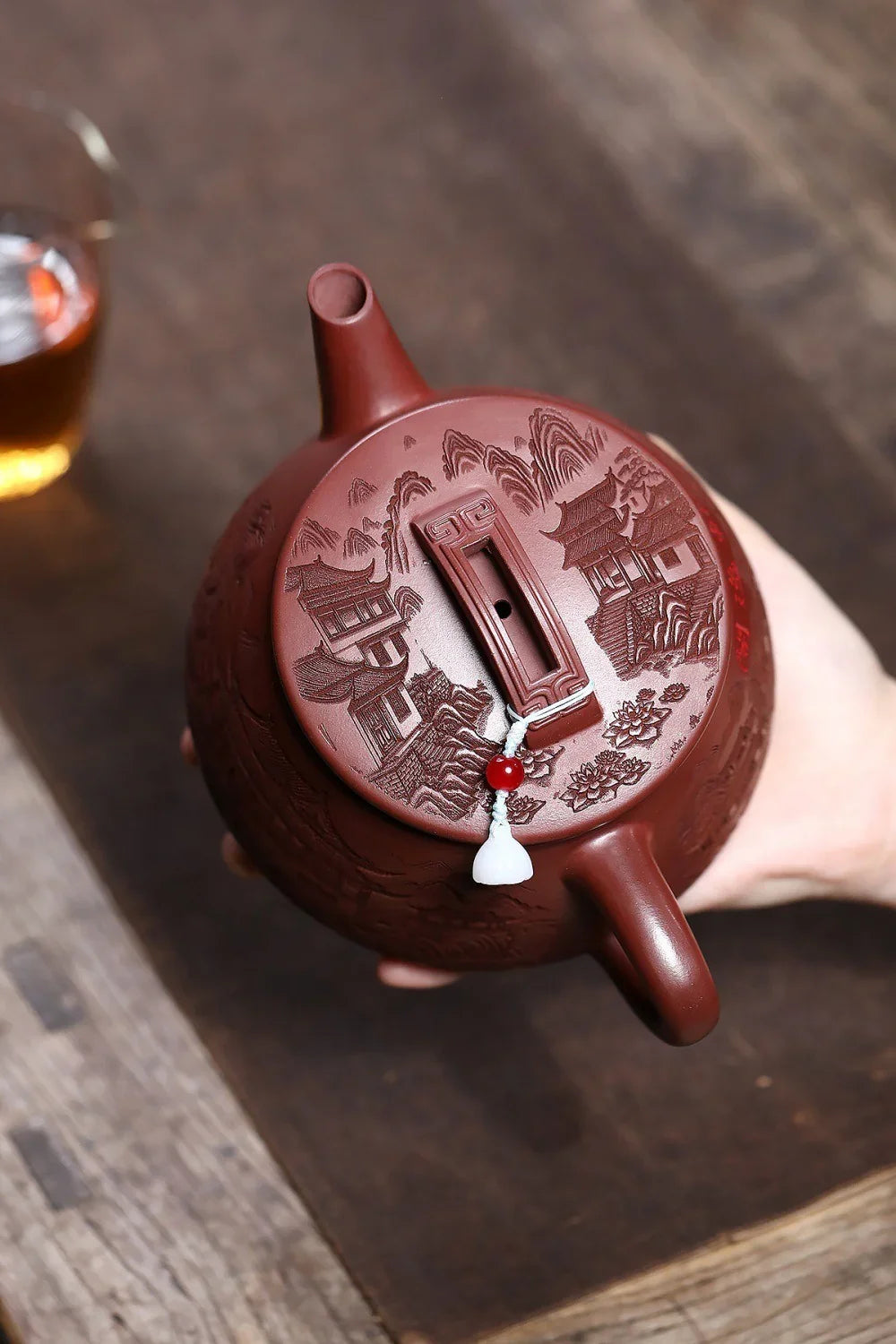 yixing-zisha-teapot-guan-jing-hanwa-hong-pi-long-640ml-yiqin-tea-house-yiqinteahouse-com-8 - YIQIN TEA HOUSE 一沁茶舍 yiqinteahouse.com