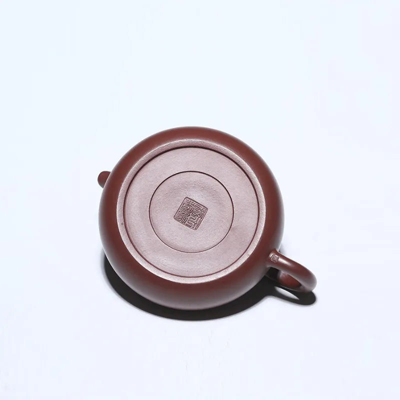 Yixing Zisha Teapot [Half Moon Pot] (Lao Zi Ni - 325ml) - YIQIN TEA HOUSE | yiqinteahouse.com | >300ml, new arrival, teapot, teaware, zisha teapot