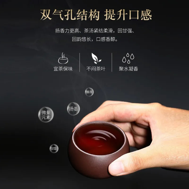 Yixing Zisha Teapot [Half Moon Pot] (Lao Zi Ni - 325ml) - YIQIN TEA HOUSE | yiqinteahouse.com | >300ml, new arrival, teapot, teaware, zisha teapot