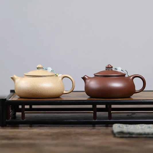 Yixing Zisha Teapot [Han Jiang] (Bensan Lu Ni/Zi Ni - 160ml) - YIQIN TEA HOUSE | yiqinteahouse.com | <200ml, teapot, teaware, zisha teapot