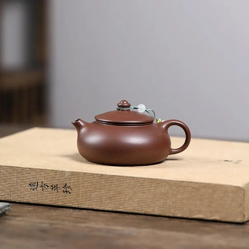 Yixing Zisha Teapot [Han Jiang] (Bensan Lu Ni/Zi Ni - 160ml) - YIQIN TEA HOUSE | yiqinteahouse.com | <200ml, teapot, teaware, zisha teapot