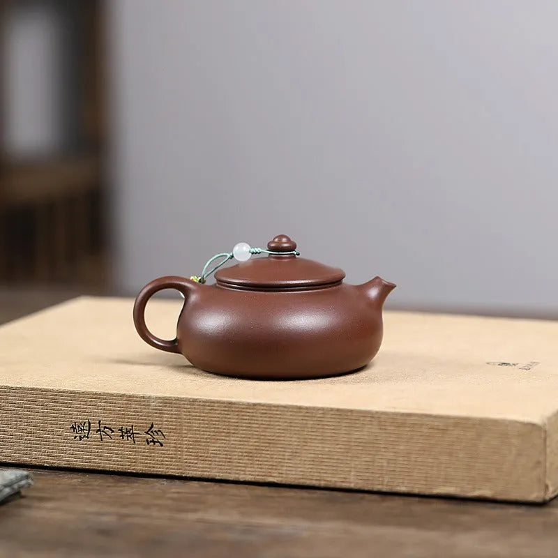 Yixing Zisha Teapot [Han Jiang] (Bensan Lu Ni/Zi Ni - 160ml) - YIQIN TEA HOUSE | yiqinteahouse.com | <200ml, teapot, teaware, zisha teapot