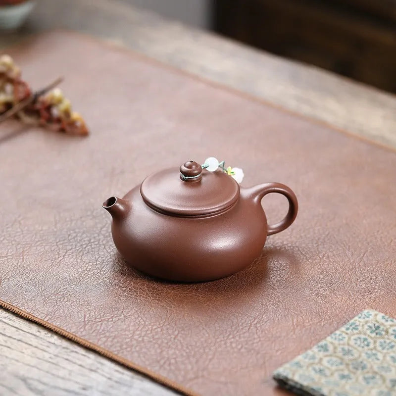 Yixing Zisha Teapot [Han Jiang] (Bensan Lu Ni/Zi Ni - 160ml) - YIQIN TEA HOUSE | yiqinteahouse.com | <200ml, teapot, teaware, zisha teapot