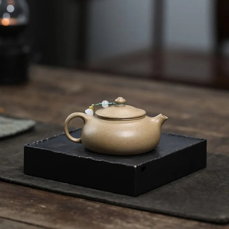 Yixing Zisha Teapot [Han Jiang] (Bensan Lu Ni/Zi Ni - 160ml) - YIQIN TEA HOUSE | yiqinteahouse.com | <200ml, teapot, teaware, zisha teapot