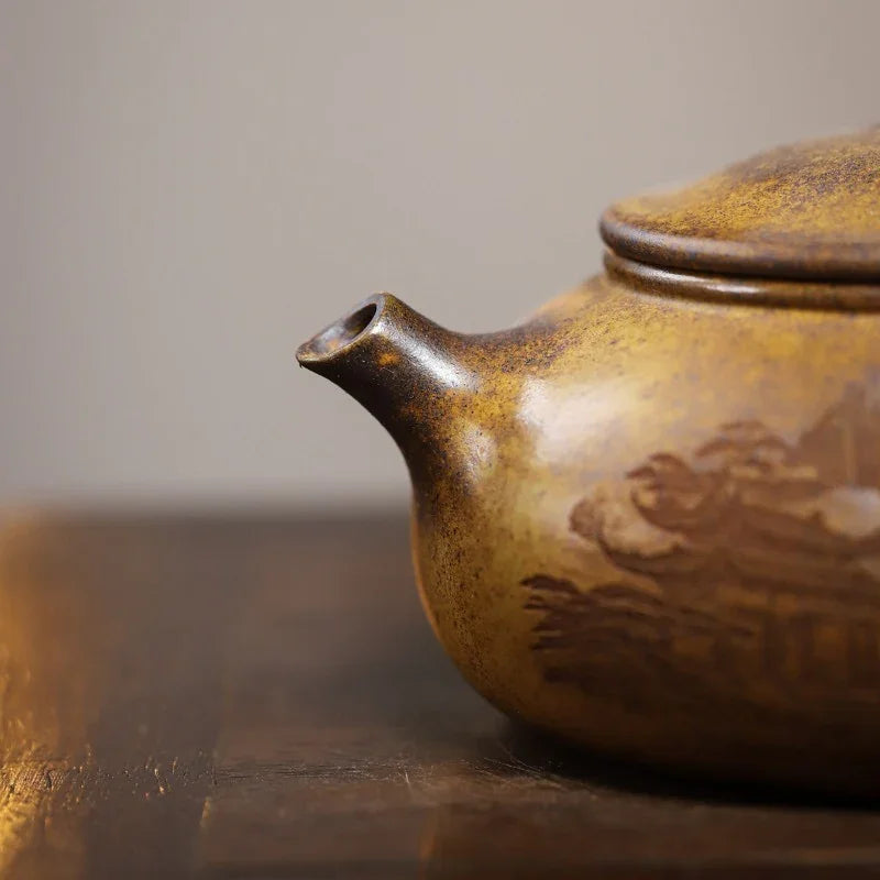 Teko Yixing Zisha [Han Jiang] (Huangjin Duan Firewood Fired - 180ml)