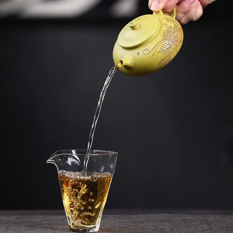 Yixing Zisha Teapot [Han Jiang] (Huangjin Duan Ni - 190ml) - YIQIN TEA HOUSE | yiqinteahouse.com | <200ml, teapot, teaware, zisha teapot