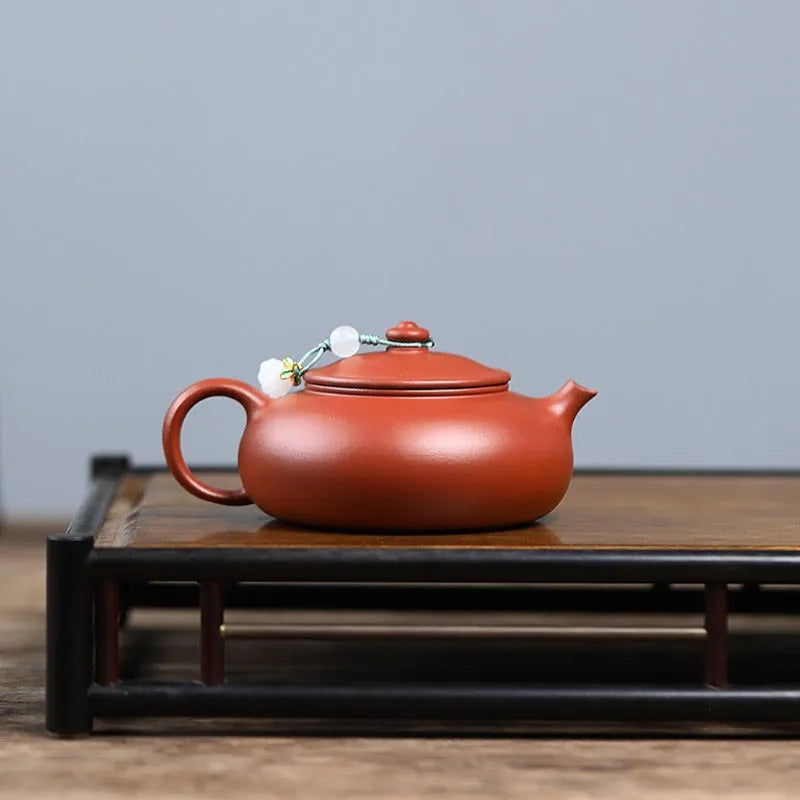 Yixing Zisha Teapot [Han Jiang] (Zhu Ni - 150ml) - YIQIN TEA HOUSE | yiqinteahouse.com | <200ml, teapot, teaware, zisha teapot