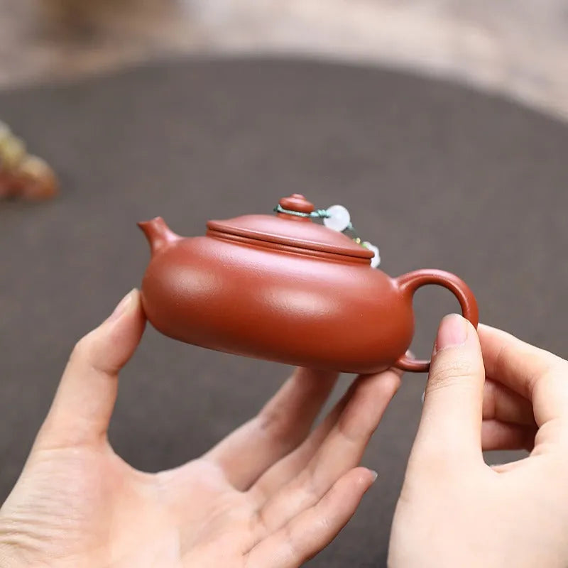 Yixing Zisha Teapot [Han Jiang] (Zhu Ni - 150ml) - YIQIN TEA HOUSE | yiqinteahouse.com | <200ml, teapot, teaware, zisha teapot