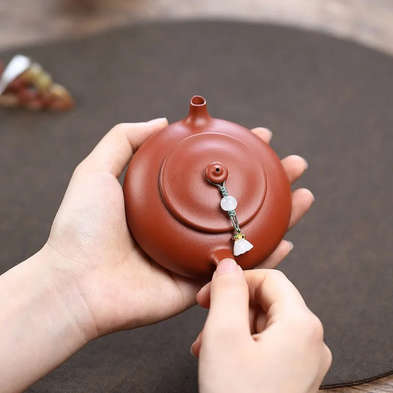 Yixing Zisha Teapot [Han Jiang] (Zhu Ni - 150ml) - YIQIN TEA HOUSE | yiqinteahouse.com | <200ml, teapot, teaware, zisha teapot