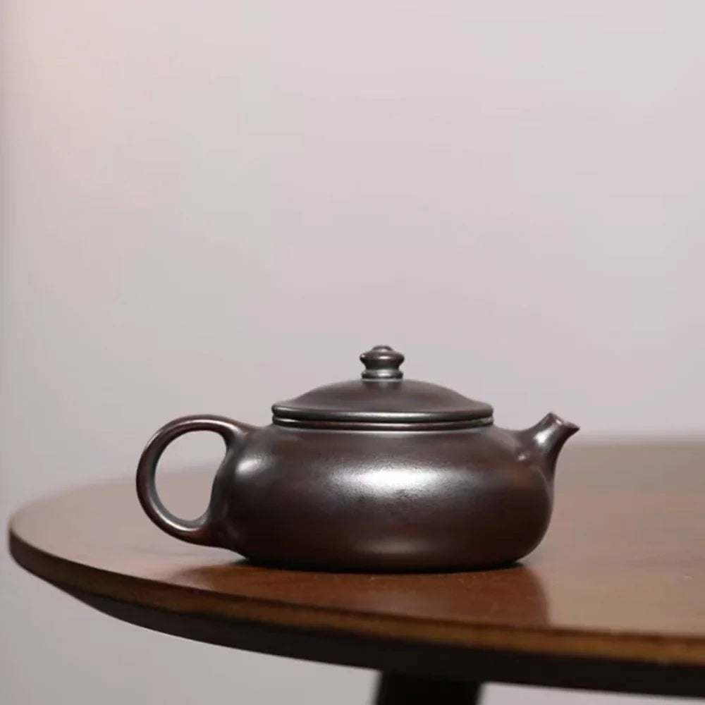 Yixing Zisha Teapot [Han Jiang] (Zi Ni Firewood Fired - 170ml) - YIQIN TEA HOUSE | yiqinteahouse.com | <200ml, teapot, teaware, zisha teapot