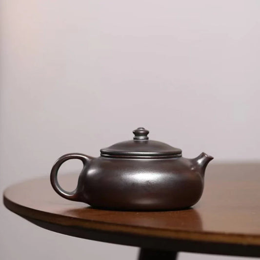 Yixing Zisha Teapot [Han Jiang] (Zi Ni Firewood Fired - 170ml) - YIQIN TEA HOUSE | yiqinteahouse.com | <200ml, teapot, teaware, zisha teapot