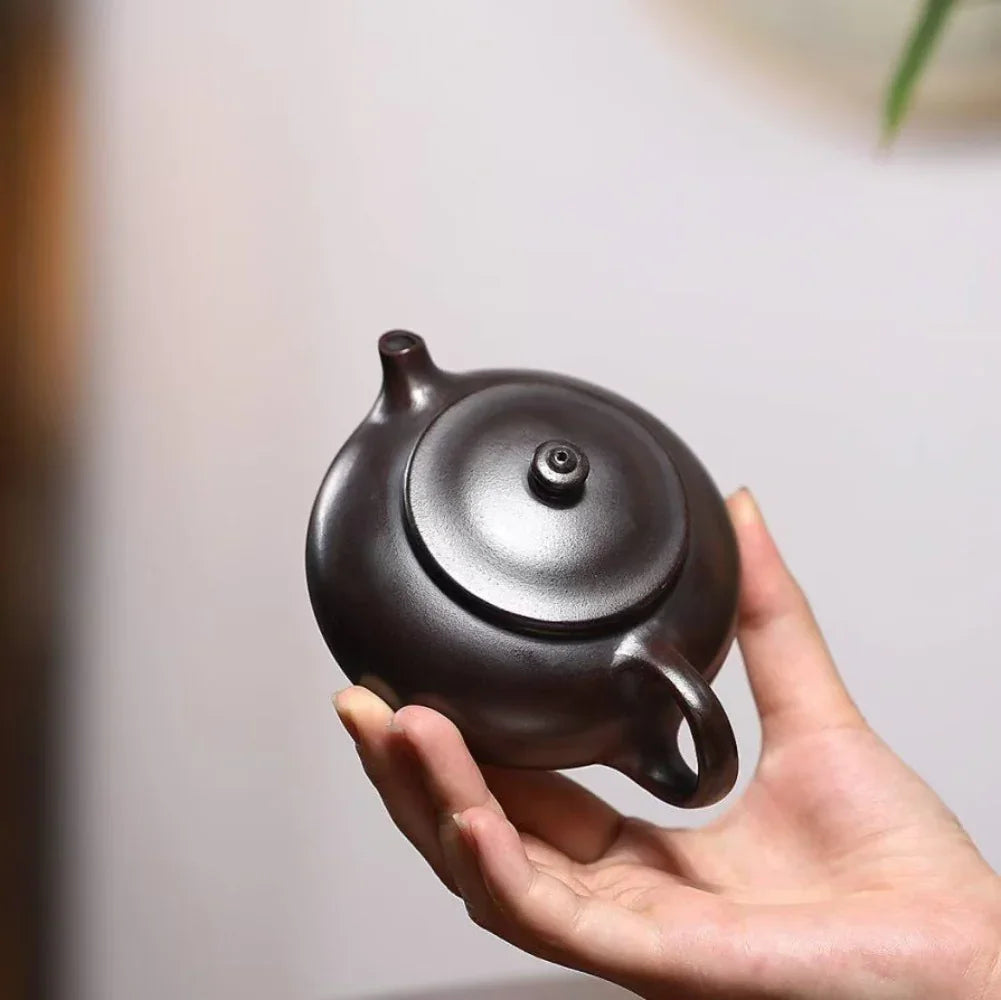 Yixing Zisha Teapot [Han Jiang] (Zi Ni Firewood Fired - 170ml) - YIQIN TEA HOUSE | yiqinteahouse.com | <200ml, teapot, teaware, zisha teapot