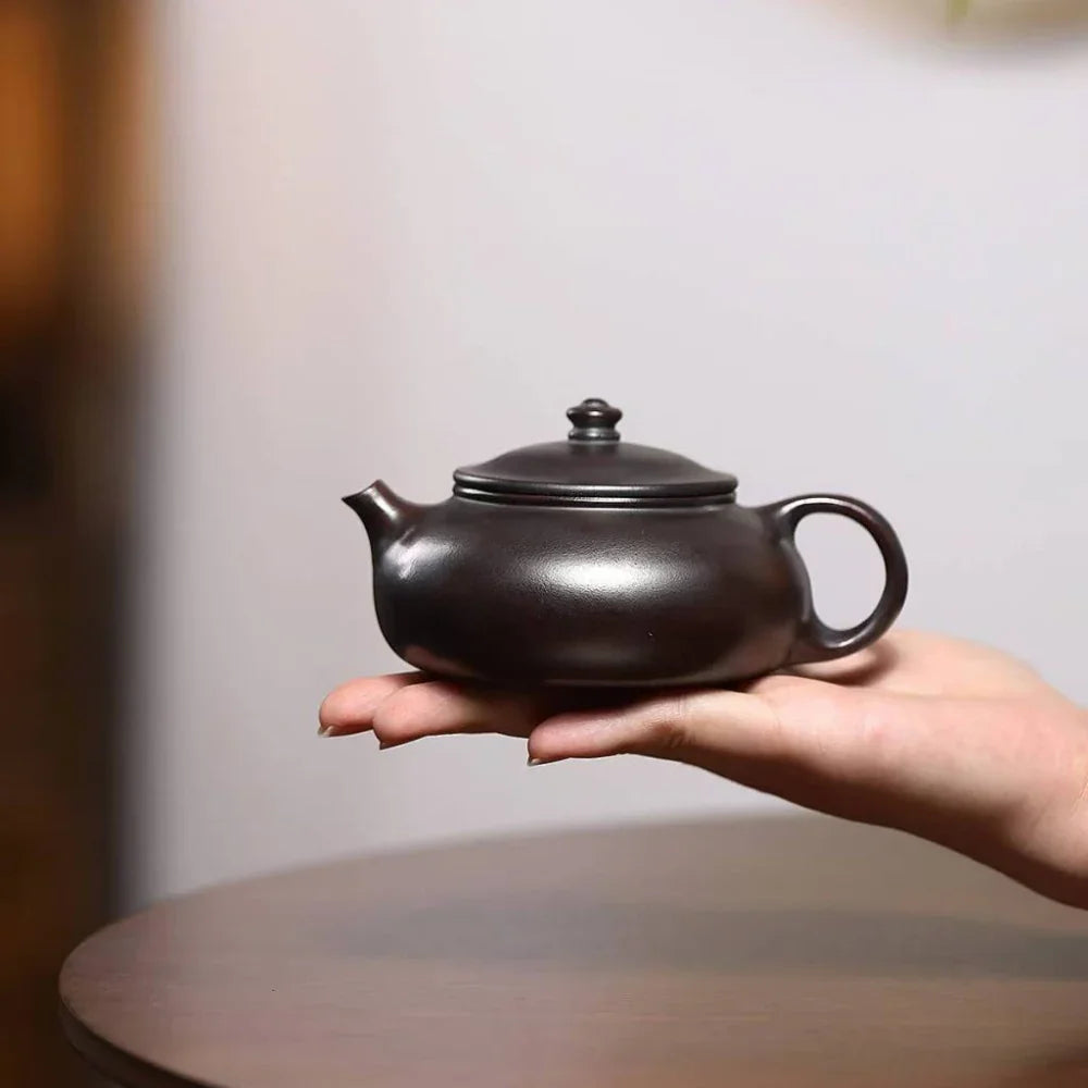 Yixing Zisha Teapot [Han Jiang] (Zi Ni Firewood Fired - 170ml) - YIQIN TEA HOUSE | yiqinteahouse.com | <200ml, teapot, teaware, zisha teapot