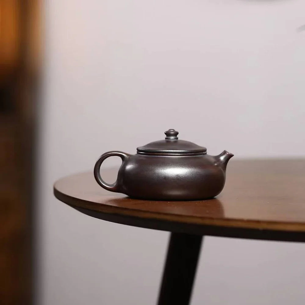 Yixing Zisha Teapot [Han Jiang] (Zi Ni Firewood Fired - 170ml) - YIQIN TEA HOUSE | yiqinteahouse.com | <200ml, teapot, teaware, zisha teapot