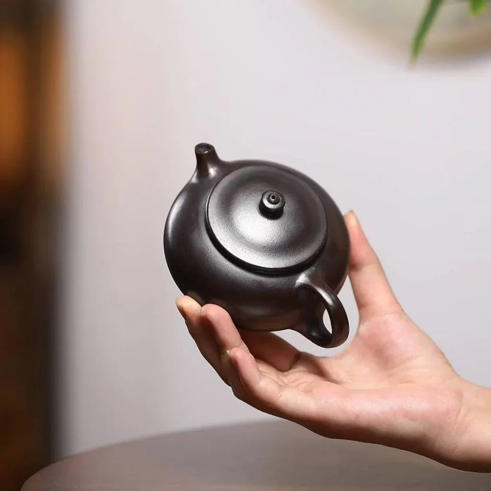 Yixing Zisha Teapot [Han Jiang] (Zi Ni Firewood Fired - 170ml) - YIQIN TEA HOUSE | yiqinteahouse.com | <200ml, teapot, teaware, zisha teapot