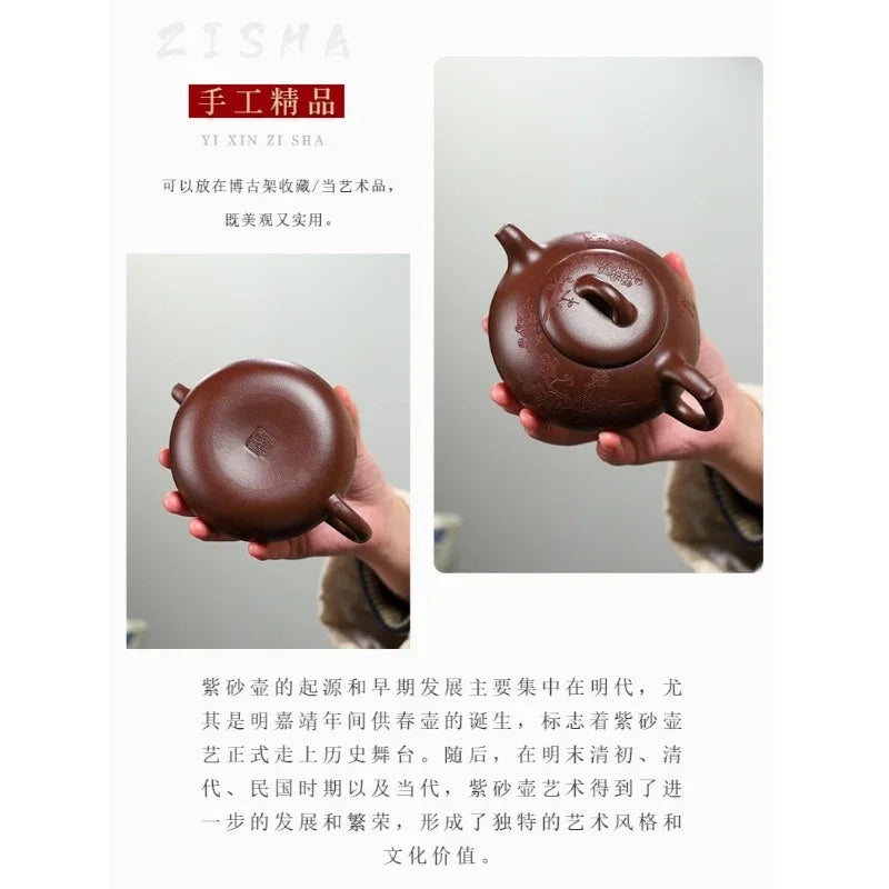 Yixing Zisha Teapot [Han Xiang] (Di Cao Qing - 330ml) - YIQIN TEA HOUSE | yiqinteahouse.com | >300ml, teapot, teaware, zisha teapot