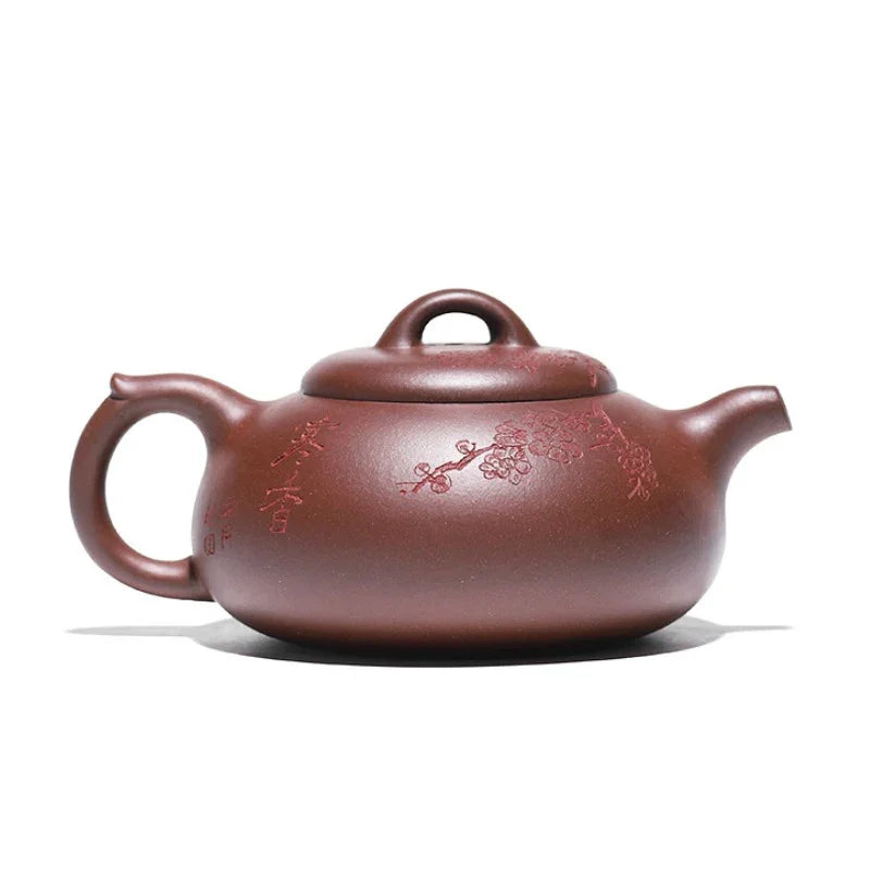 Yixing Zisha Teapot [Han Xiang] (Di Cao Qing - 330ml) - YIQIN TEA HOUSE | yiqinteahouse.com | >300ml, teapot, teaware, zisha teapot
