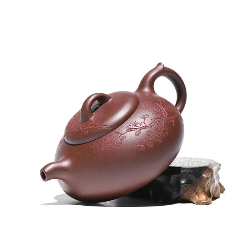 Yixing Zisha Teapot [Han Xiang] (Di Cao Qing - 330ml) - YIQIN TEA HOUSE | yiqinteahouse.com | >300ml, teapot, teaware, zisha teapot