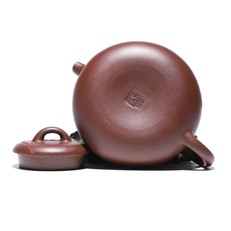 Yixing Zisha Teapot [Han Xiang] (Di Cao Qing - 330ml) - YIQIN TEA HOUSE | yiqinteahouse.com | >300ml, teapot, teaware, zisha teapot