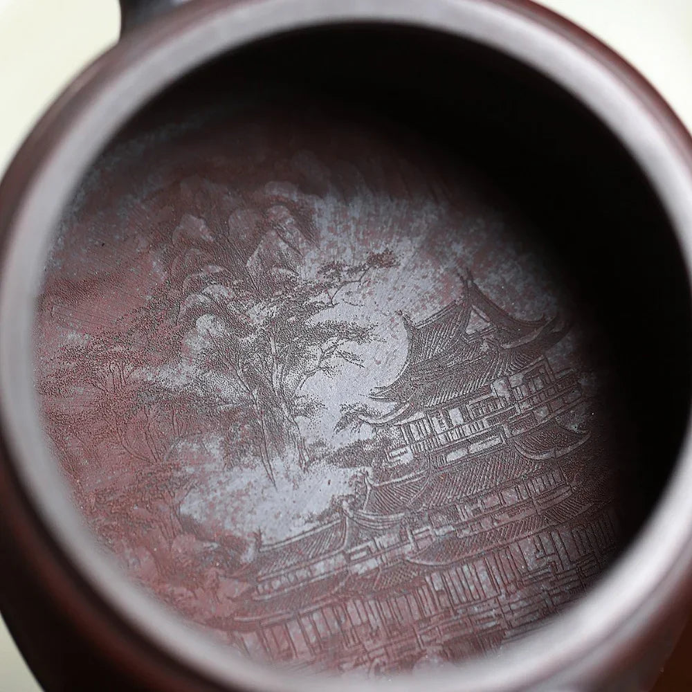 Teko Yixing Zisha [Hanwa] (Zi Ni Dibakar Kayu Api - 250ml)