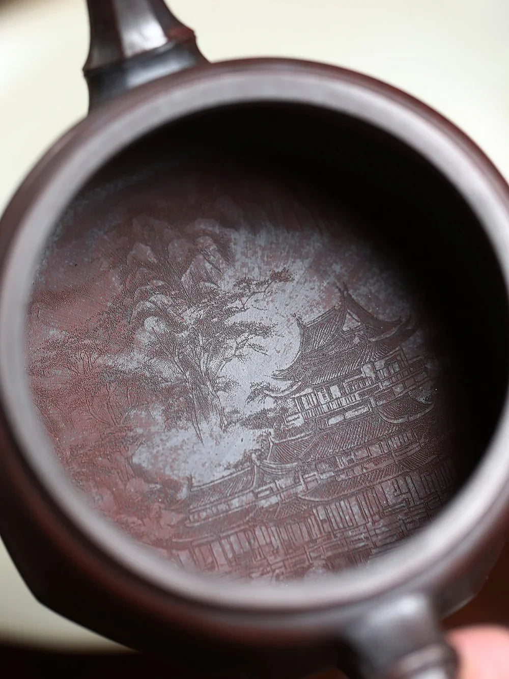 Teko Yixing Zisha [Hanwa] (Zi Ni Dibakar Kayu Api - 250ml)