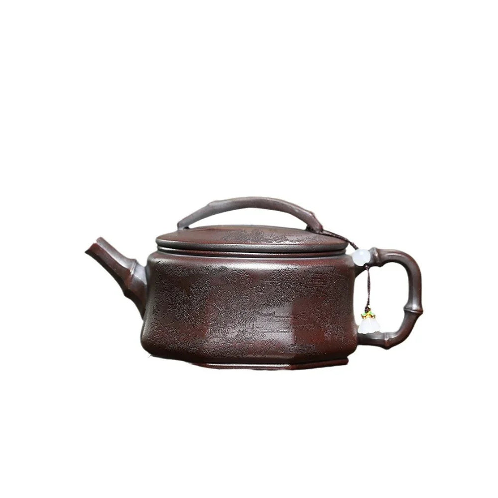 Teko Yixing Zisha [Hanwa] (Zi Ni Dibakar Kayu Api - 250ml)