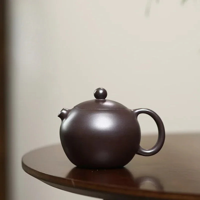 Yixing Zisha Teapot [Hetun Xishi] (Chi Long Xue Sha - 220ml) - YIQIN TEA HOUSE | yiqinteahouse.com | 200-300mll, teapot, teaware, zisha teapot