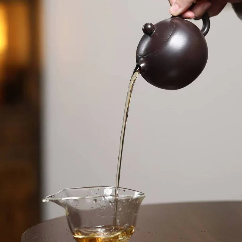 Yixing Zisha Teapot [Hetun Xishi] (Chi Long Xue Sha - 220ml) - YIQIN TEA HOUSE | yiqinteahouse.com | 200-300mll, teapot, teaware, zisha teapot