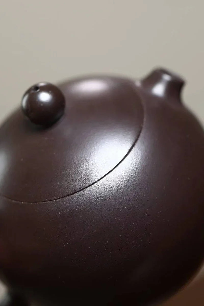 Yixing Zisha Teapot [Hetun Xishi] (Chi Long Xue Sha - 220ml) - YIQIN TEA HOUSE | yiqinteahouse.com | 200-300mll, teapot, teaware, zisha teapot